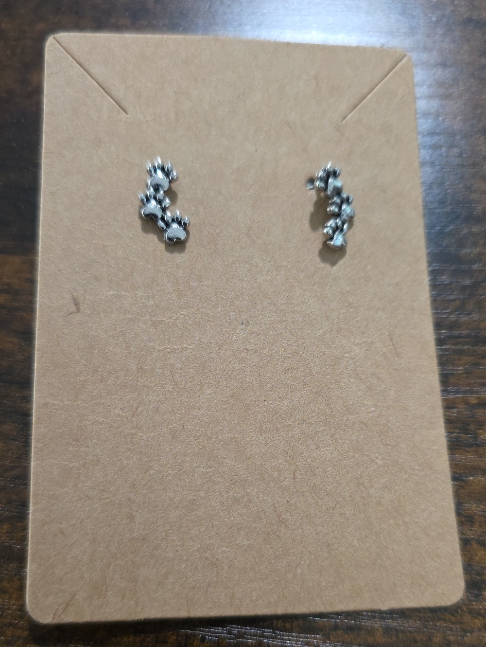 Silver paws Ear Climbers Earrings